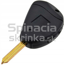 Obal kľúča, holokľúč pre Citroen, 2-tlačítkový, čierny Hrot SX9