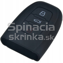 Silikonový obal, púzdro kľúča, čierny Audi 