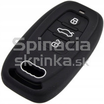 Silikonový obal, púzdro kľúča, pre Audi čierny