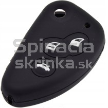 Silikonový obal, púzdro kľúča, pre Alfa Romeo čierny 3-tlačidla