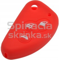Silikonový obal, púzdro kľúča, pre Alfa Romeo červený 3-tlačidla