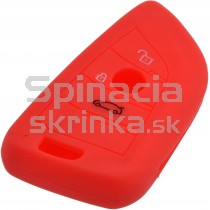Silikonový obal, púzdro kľúča, červený pre BMW rad 5, rad 7 