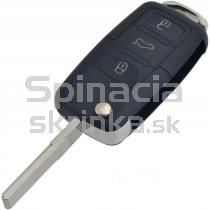 Obal kľúča, holokľúč pre Škoda Octavia, 3-tlačítkový, s elektronikou