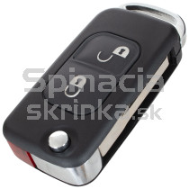 Obal kľúča, holokľúč Mercedes CLS-Trieda, E-Trieda, M-Trieda, S-Trieda, 2-tlačítkový