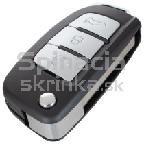 Obal kľúča, holokľúč pre Ford C-Max, Fiesta, Focus II, Fusion, Galaxy, 3-tlačítkový 