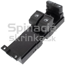 Ovládanie vypínač sťahovania okien Seat Alhambra, zelené podsvietenie 1J3959857A