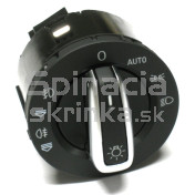 Vypínač svetiel pre Audi A6 C6, chrom, 4F1941531E
