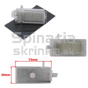 LED Osvetlenie skrinky pred spolujazdcom BMW E46, E90, E91, E92, E93 rad 3