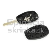 Obal kľúča, holokľúč pre Renault Master, dvojtlačítkový a