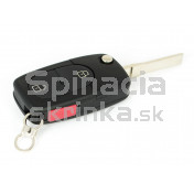Obal kľúča, holokľúč, dvojtlačítkový  pre Audi Q7
