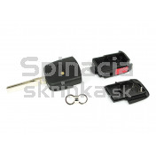 Obal kľúča, holokľúč, dvojtlačítkový  pre Audi A2 a