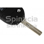 Obal kľúča, holokľúč pre Volvo S80, 5 tlačítkový, čierny a