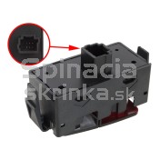 Vypínač výstražných svetiel Dacia Dokker, čierny a