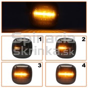 Smerovka bočná LED pravá+ľavá dymová dynamická Audi A4 B5, 4D0949127 a