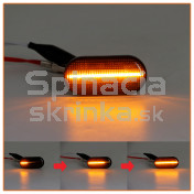 Smerovka bočná LED pravá+ľavá dymová dynamická Renault Laguna, 9161036 a