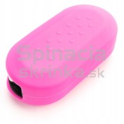 Silikonový obal, púzdro kľúča, ružový pre Fiat Panda a