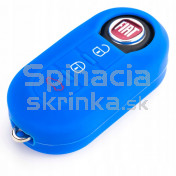 Silikonový obal, púzdro kľúča, modrý pre Fiat Brava