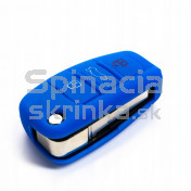 Silikonový obal, púzdro kľúča, modrý pre Audi Q3