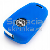 Silikonový obal, púzdro kľúča, modrý pre Opel Adam 3-tlačidlový a