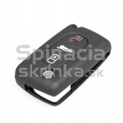 Silikonový obal, púzdro kľúča, čierny pre Citroen C4