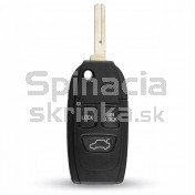 Obal kľúča, holokľúč pre Volvo C30, 3-tlačítkový, čierny