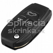 Obal kľúča, holokľúč pre Volvo C30, 3-tlačítkový, čierny a