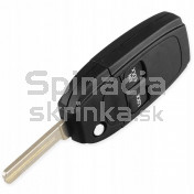 Obal kľúča, holokľúč pre Volvo S40, 2-tlačítkový, čierny