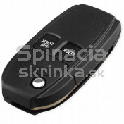 Obal kľúča, holokľúč pre Volvo C30, 2-tlačítkový, čierny a