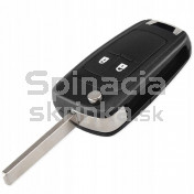 Obal kľúča, holokľúč pre Opel Corsa D, 2-tlačítkový, s elektronikou a