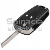 Obal kľúča, holokľúč pre Opel Corsa E, 2-tlačítkový, s elektronikou a