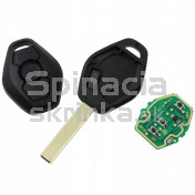 Obal kľúča, holokľúč pre BMW rad 3 E46, 3-tlačítkový, s elektronikou c