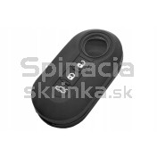 Silikonový obal, púzdro kľúča, čierny pre Fiat Panda