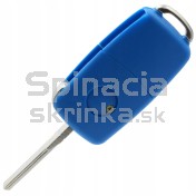 Obal kľúča, holokľúč pre VW Polo, trojtlačítkový, modrý a