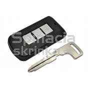 Obal kľúča, holokľúč pre Mitsubishi Pajero, 3-tlačítkový a