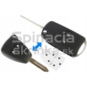 Obal kľúča, holokľúč náhrada za klasický Jeep Commander, 2-tlačítkový c