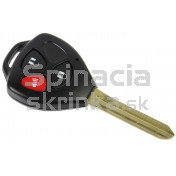 Obal kľúča, holokľúč pre Toyota Aygo, trojtlačítkový