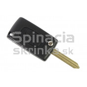Obal kľúča, holokľúč pre Citroen C2, 2-tlačítkový