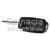 Obal kľúča, holokľúč pre Škoda Fabia II 3-tlačidla