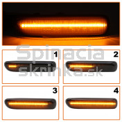 Smerovka bočná LED pravá+ľavá dymová dynamická BMW rad 3 E46, 99-07 a