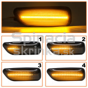 Smerovka bočná LED pravá+ľavá dymová dynamická Volvo XC90 I 02-14 a