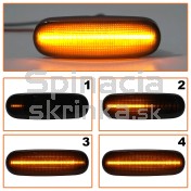 Smerovka bočná LED pravá+ľavá dymová dynamická Lancia Musa 1612811180 a