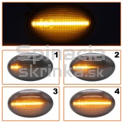 Smerovka bočná LED pravá+ľavá dymová dynamická Opel Corsa C 00-06 a