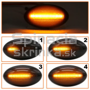 Smerovka bočná LED pravá+ľavá dymová dynamická MINI R50 R52 R53 One a