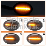 Smerovka bočná LED pravá+ľavá dymová dynamická MINI R56 One a