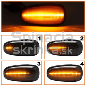 Smerovka bočná LED pravá+ľavá dymová dynamická Opel Zafira A 99-05 a
