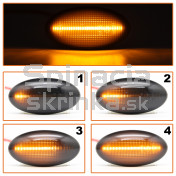 Smerovka bočná LED pravá+ľavá dymová dynamická Mazda 2 I II 03-15 a