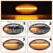 Smerovka bočná LED pravá+ľavá dymová dynamická Mazda MPV 03-06 a