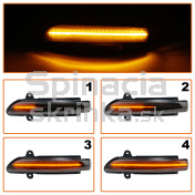 Smerovka bočná LED pravá+ľavá dymová dynamická Mercedes S-Trieda 05-13 d