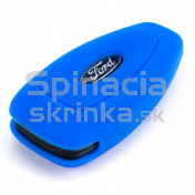 Silikonový obal, púzdro kľúča, modrý Ford Fiesta 08-17 a