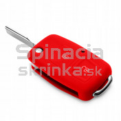 Silikonový obal, púzdro kľúča, červený Seat Leon I 99-06 a